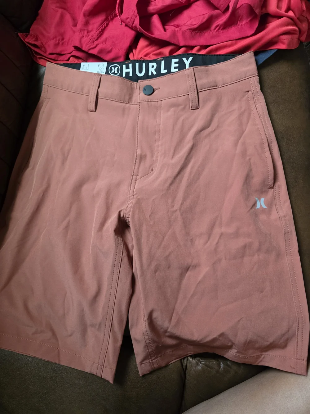 Hurley Men's Rust Performance Walkshorts